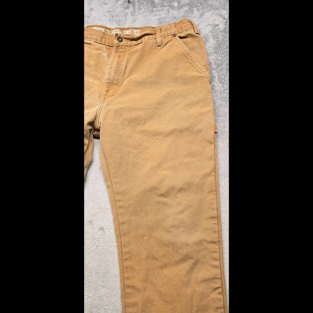 Dickies Carpenter Pants Mens 38x32 Brown W416FID Relaxed Straight Fit Workwear‎ - Picture 4 of 16